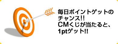 CMくじでポイントゲット!