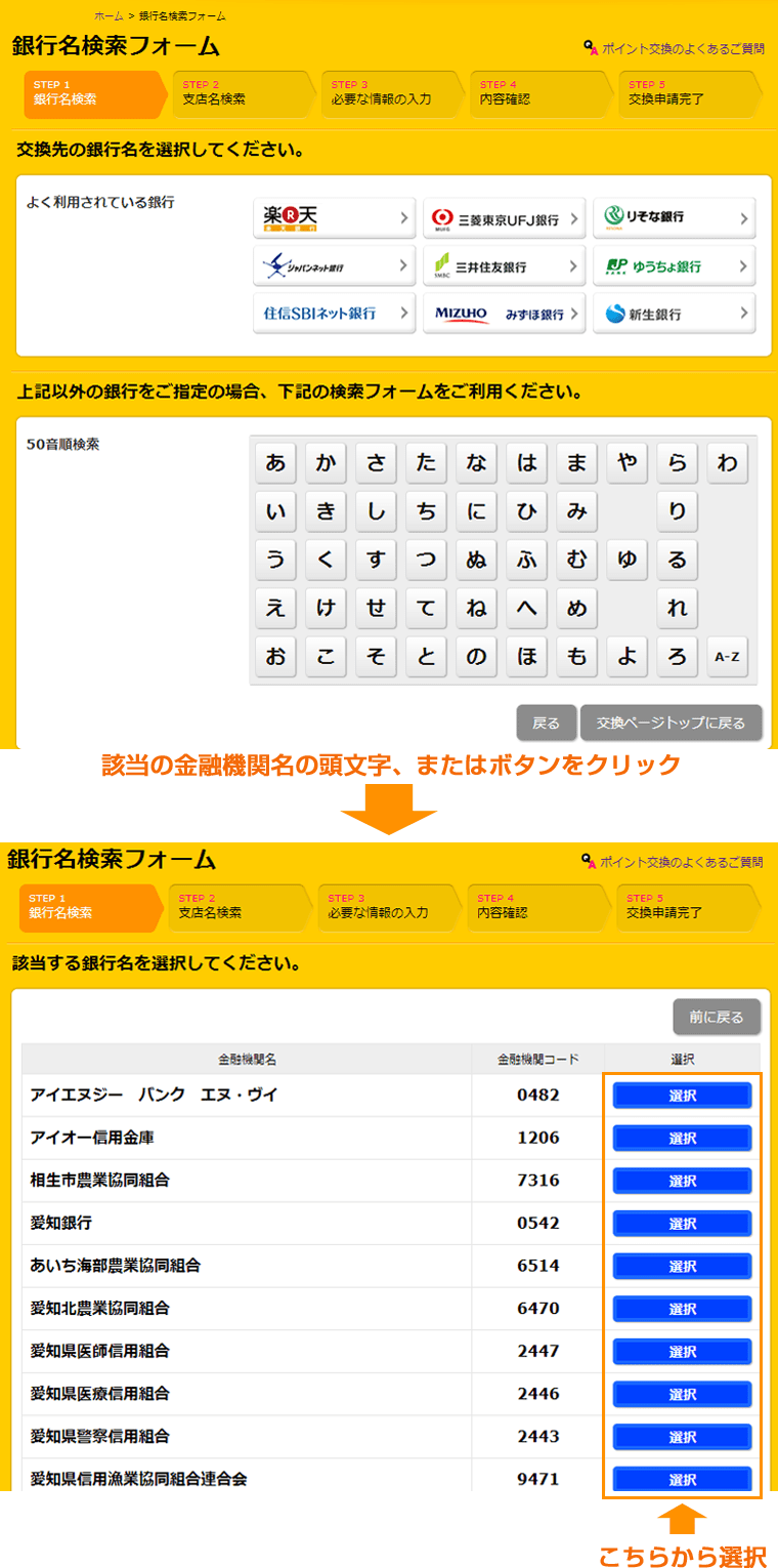 Step3 ポイント交換申請完了