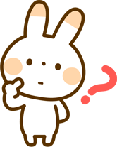 首をかしげるうさぎ