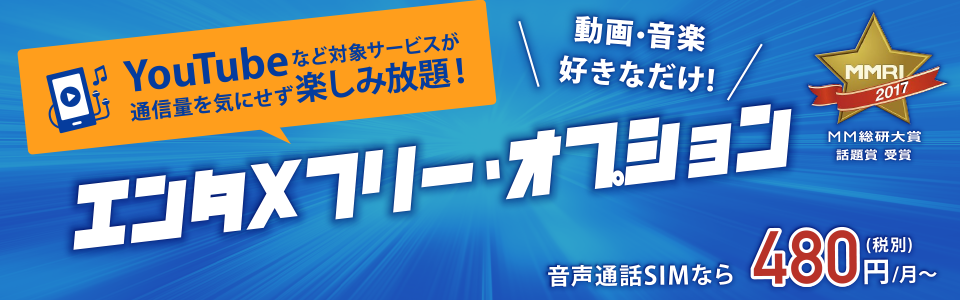 お得なエンタメ向けオプションが登場!