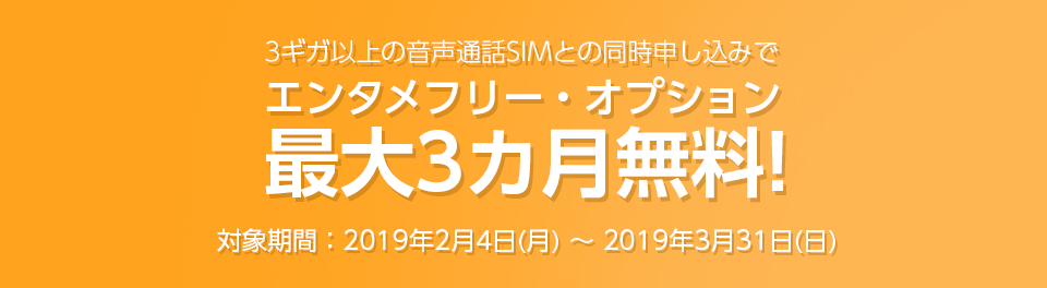 エンタメ追加オプション